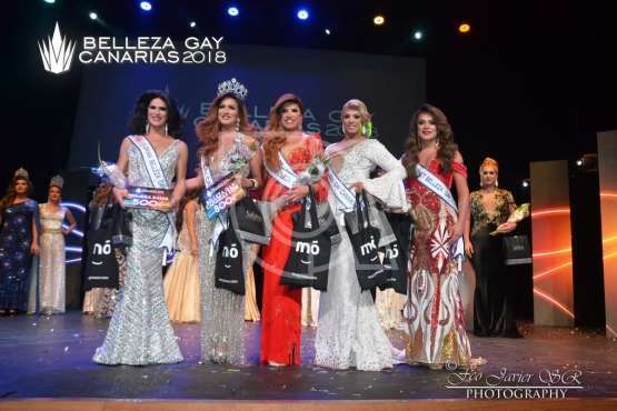 Lorena Aguilera se alza en Telde con el título de Belleza Gay Canarias 2018 (Foto Francisco Javier Santana)
